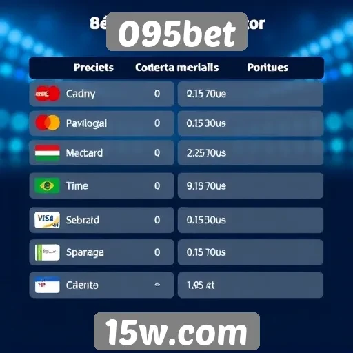 Comparação de métodos de pagamento no 095bet